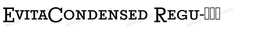 EvitaCondensed Regu字体转换